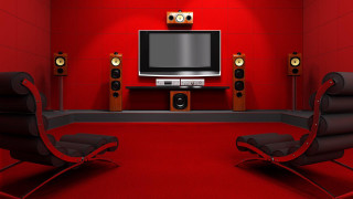 Red wall tv speakers carpet - a red carpet free wallpaper