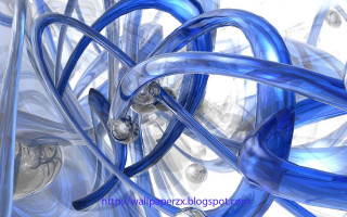 Blue objects in motion white - image of a bunch free wallpaper