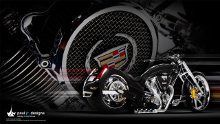 Motorcycle black white stripe red - chrome free wallpaper