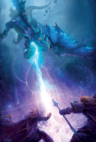 Couple dragon sky sword lightning - magic free wallpaper for mobile