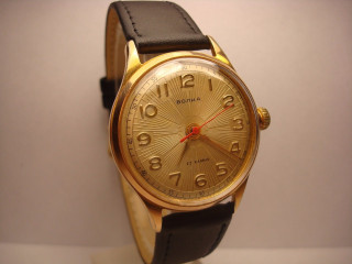 Gold face black leather watch - charles roka free wallpaper for desktop