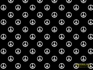 Black white peace sign pattern - a wallpaper background free wallpaper for desktop