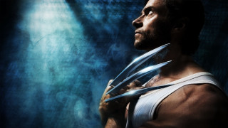 Man holding scissors blue background - him free wallpaper for desktop