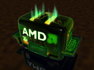 Green black amd computer flames - andries stock free wallpaper for desktop