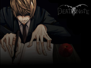 Gothic anime man suit apple - a book free wallpaper