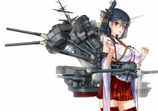 Woman short skirt gun machine - a short skirt holding free wallpaper
