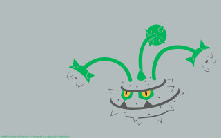 Cartoon plant green leaves yellow - a green stem free wallpaper for desktop