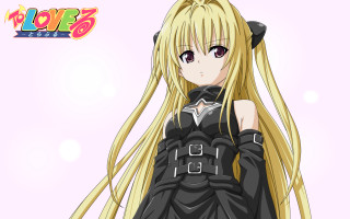 Anime girl blonde hair black 2 - darkness free wallpaper