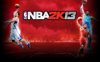 Basketball players red background nba - video game free wallpaper