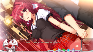 Girl red hair black shirt 3 - a red hair free wallpaper for desktop