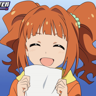 Girl red hair holding paper - a piece of paper free wallpaper