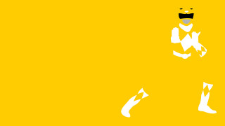 Yellow background man hat mustache - de stijl free wallpaper