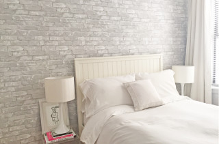 White bed white pillows nightstand - free valentines wallpaper for desktop