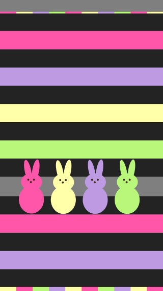 Bunnies striped wallpaper neon colors - bauhau free wallpaper for mobile