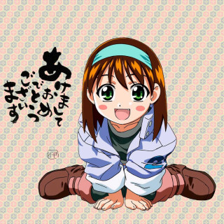 Girl sitting ground eyes closed - eizan kikukawa free wallpaper for tablet