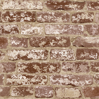 Brick wall chipped brown white - paint free wallpaper for tablet