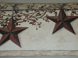 Red stars wall tree branch - a wall next free wallpaper