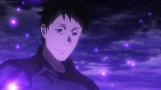 Man blue shirt purple sky - black hair free wallpaper