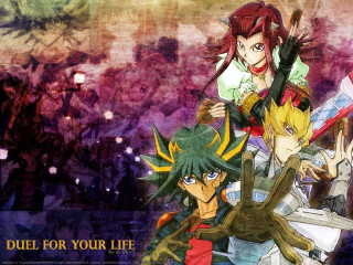 Anime characters duel for your - your life free wallpaper