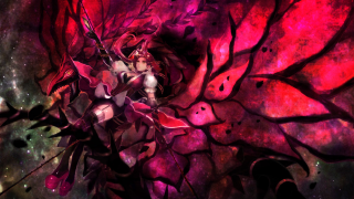 Space gothic plant woman starry - hue free wallpaper