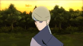 Man ponytail field trees sunset - a yellow sky free wallpaper