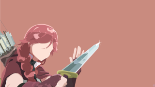 Woman knife pink background wall - a large knife free wallpaper