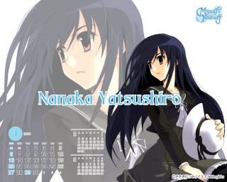 Anime couple long hair black - a white shirt free wallpaper