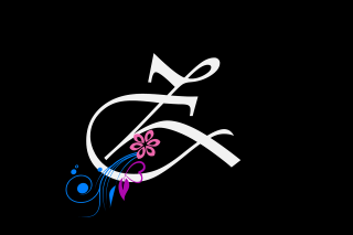 Black background white blue logo - behance hd free wallpaper