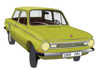 Yellow car brown roof classic - a yellow car free wallpaper