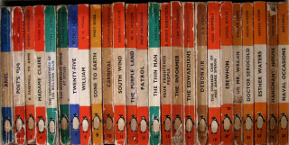 Penguin books row images pictures - orange free wallpaper