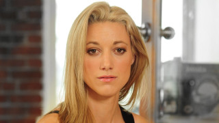 Blonde woman black top serious - a black top free wallpaper