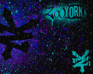 Graffiti neon sign zoo york - poster art free wallpaper for desktop