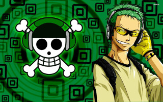 Cartoon character headphones skull green - a skull free wallpaper for desktop