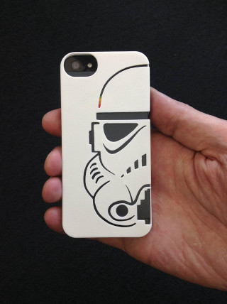 Stormtrooper phone case popart closeup - back cover free wallpaper