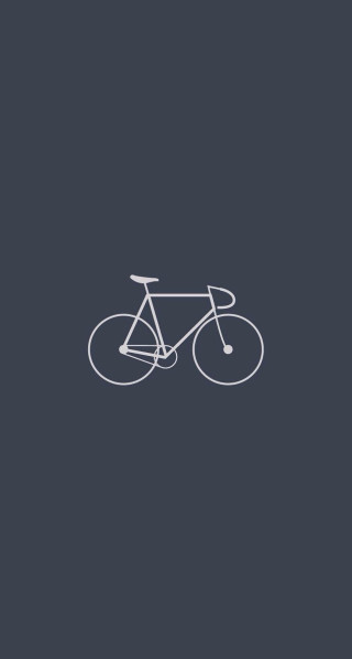 Bicycle minimalistic white outline dark - free minimalism wallpaper for mobile