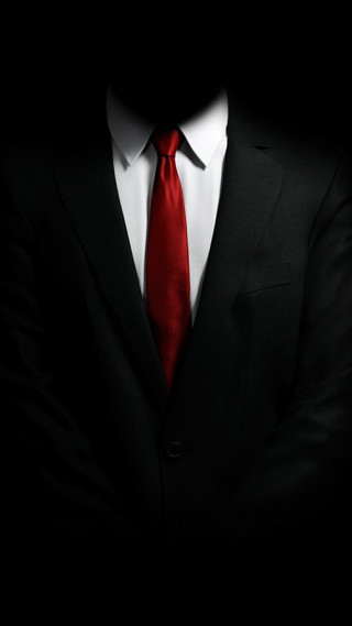 Man suit red tie dark - neoism free wallpaper for mobile