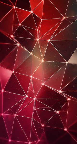 Red black background lines dots - line and dots free wallpaper