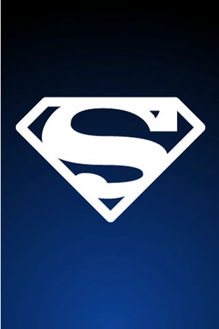 Superman logo blue background white - free other wallpaper for mobile