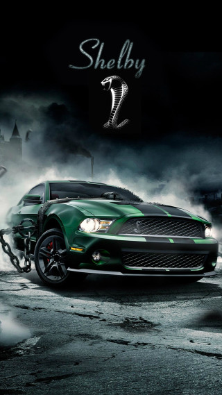 Green car chain dark smoke - a green car free wallpaper for mobile