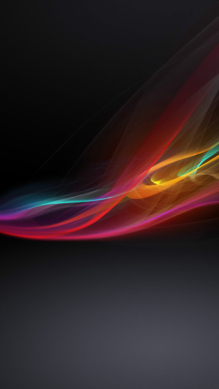 Colorful wave light black background 6 - a white line in the middle free wallpaper