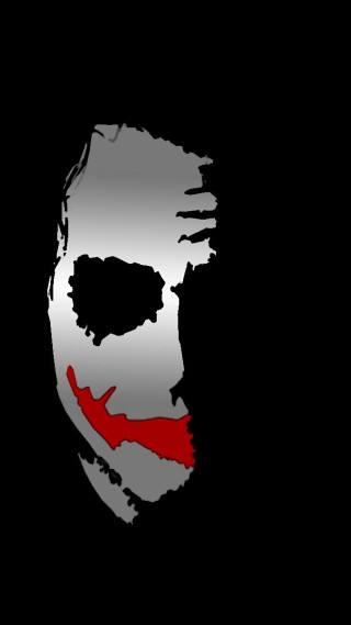 Mask red nose black background - free cyberpunk wallpaper