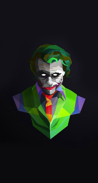 Joker paper cut suit tie - analytical art free wallpaper for mobile