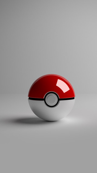Pokeball red white color scheme - pokemon free wallpaper for mobile