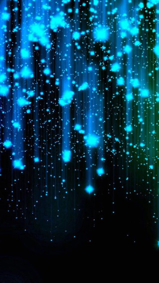 Blue green background stars lights - a rainbow light free wallpaper