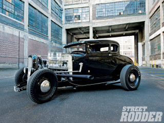 Black car tall building clock - ed roth free wallpaper for desktop