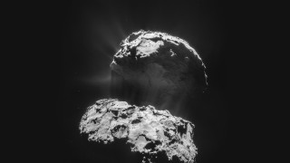 Rock face black background light - volumetric light free wallpaper