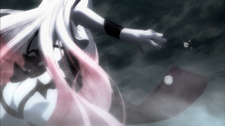 White haired woman flying moon - aya goda free wallpaper for desktop