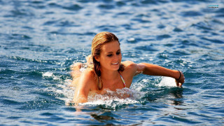 Woman bikini swimming ocean arm - emma geary free wallpaper