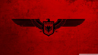 Red wall black eagle background - a red wall free wallpaper
