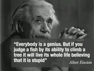 Albert einstein quote genius tree - inspirational free wallpaper for desktop